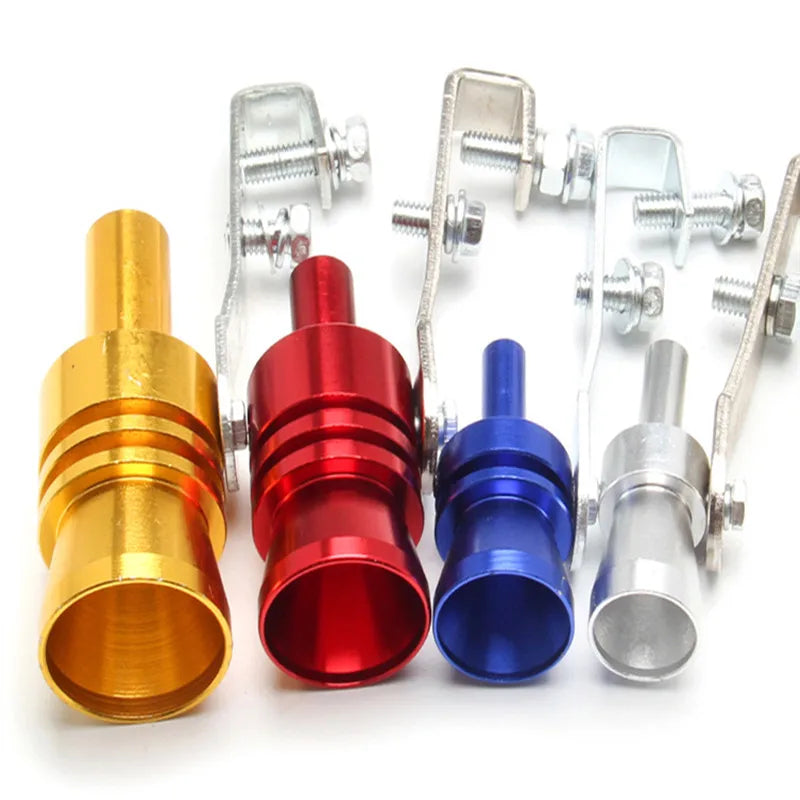 HQ General Car Motorcycle Tail Throat Whistle Turbo Exhaust Pipe Turbine Whistle Motorcycle Sound Simulator  Auto Accessories