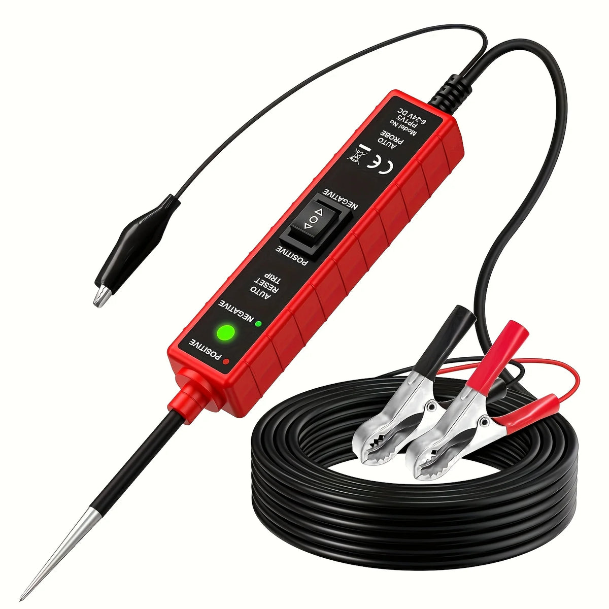 High-Performance Multifunctional Automotive Circuit Tester and Drive Detector—Digital Display, Adjustable Resistance, Ergonomic Design, for Electrical System Diagnostics, Circuit Switch Inspection, and Vehicle Maintenance