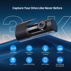 Dash cam KAWA D6 3K Video Recorder Car Dash Camera for AUTO, Car DVR Voice Control,Night Vision Dashcam  Upgrade