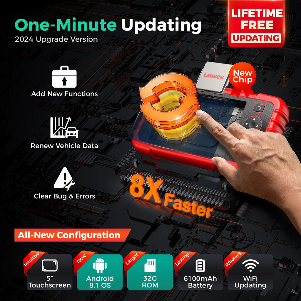 Launch CRP123X V3.0 Car Scanner OBDII Scanner Auto Diagnostic Tools OBD2 Scan Tools Car System Diagnosis Reset Services Car Mobile World