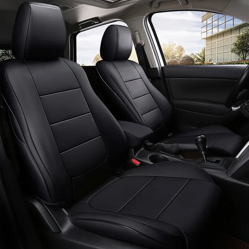 For Mazda 3 6 CX-5 CX-30 Custom Fit Car Seat Covers Accessories Full Covered Top Quality Leather Full Set 2 Rows 5 Seat CM World