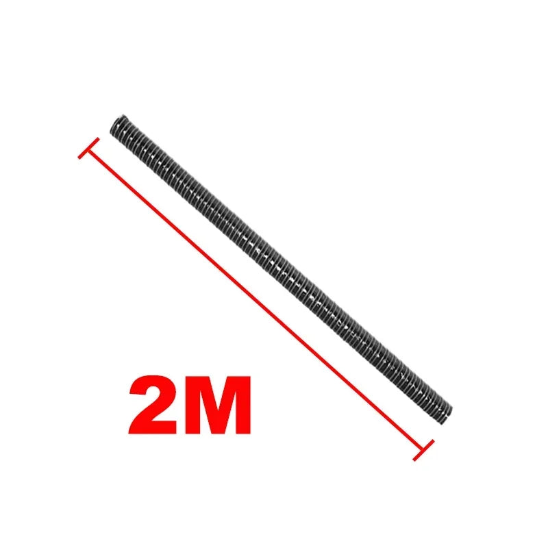 2M Universal Car Hood Air Intake Pipe Air Ducting Hose Heat Temperature Resistance Tube 20/25/32/38/41/43/51/55/60/63/65/70/76mm