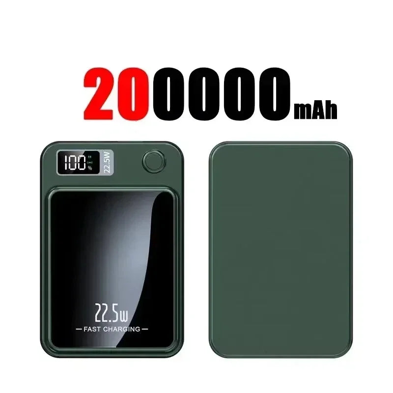 Lenovo Magnetic Wireless Power Bank 500000mAh PD22.5W Large Capacity Fast Charging External Battery For iPhone Huawei Samsung Car Mobile World