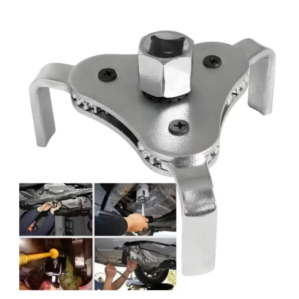 1pc  60-120MM Three jaw oil wrench, oil filter disassembly tool, filter element disassembly, auto repair