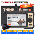 THINKCAR Thinkscan 662 Bi-directional Scan Tool CANFD Obd2 Scanner Car Diagnostic Tool Automotivo Code Reader 12 Reset Life Free Car Mobile World