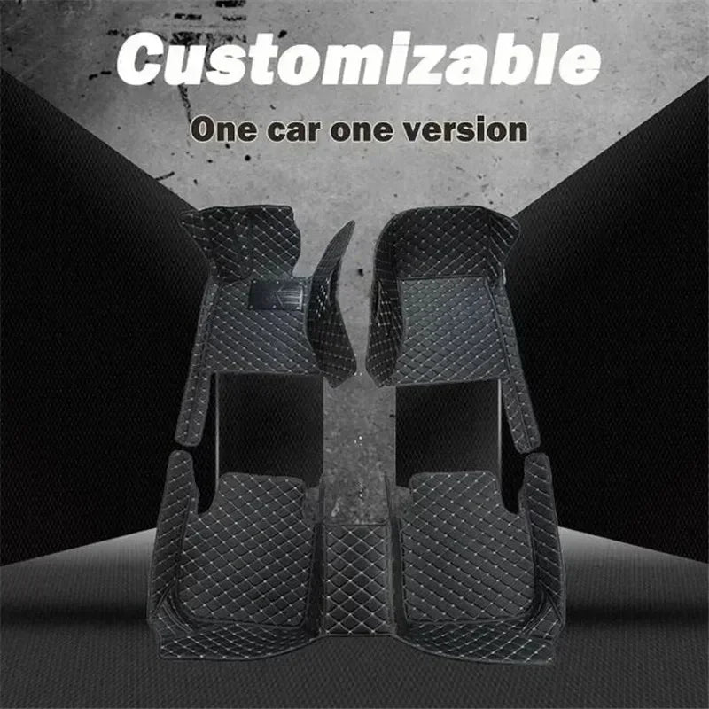 Car Floor Mats For Opel Adam 2013 2014 2015 2016 2017 2018 2019 2020 Full Set Leather All Weather Waterproof Car Floor Mats