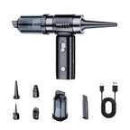 Portable Cordless Handheld Car Vacuum Cleaner, 16000Pa Rechargeable Mini Vacuum with Air Blower & Pump, for Home Office Pet Hair