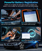 FOXWELL NT510 Elite fit for BMW OBD2 Automotive Scanner Full System Bi-directional Diagnostic Tool 30+ Reset OBD2 Code Reader Car Mobile World