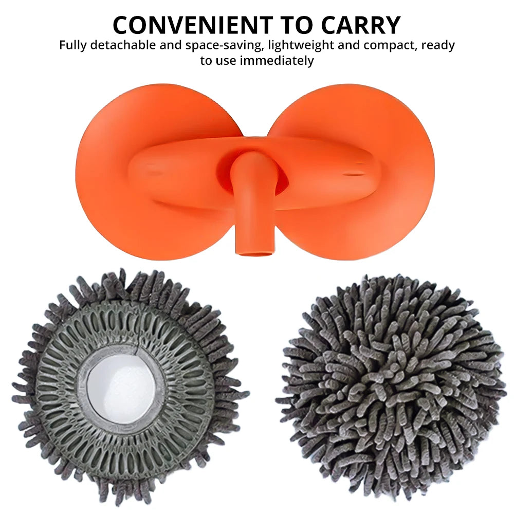 1X Car Cleaning Wash Multipurpose Kit Microfiber Brush Mop Sponge Wipe Auto Home Tools Universal Clean Accessories Yellow Gray