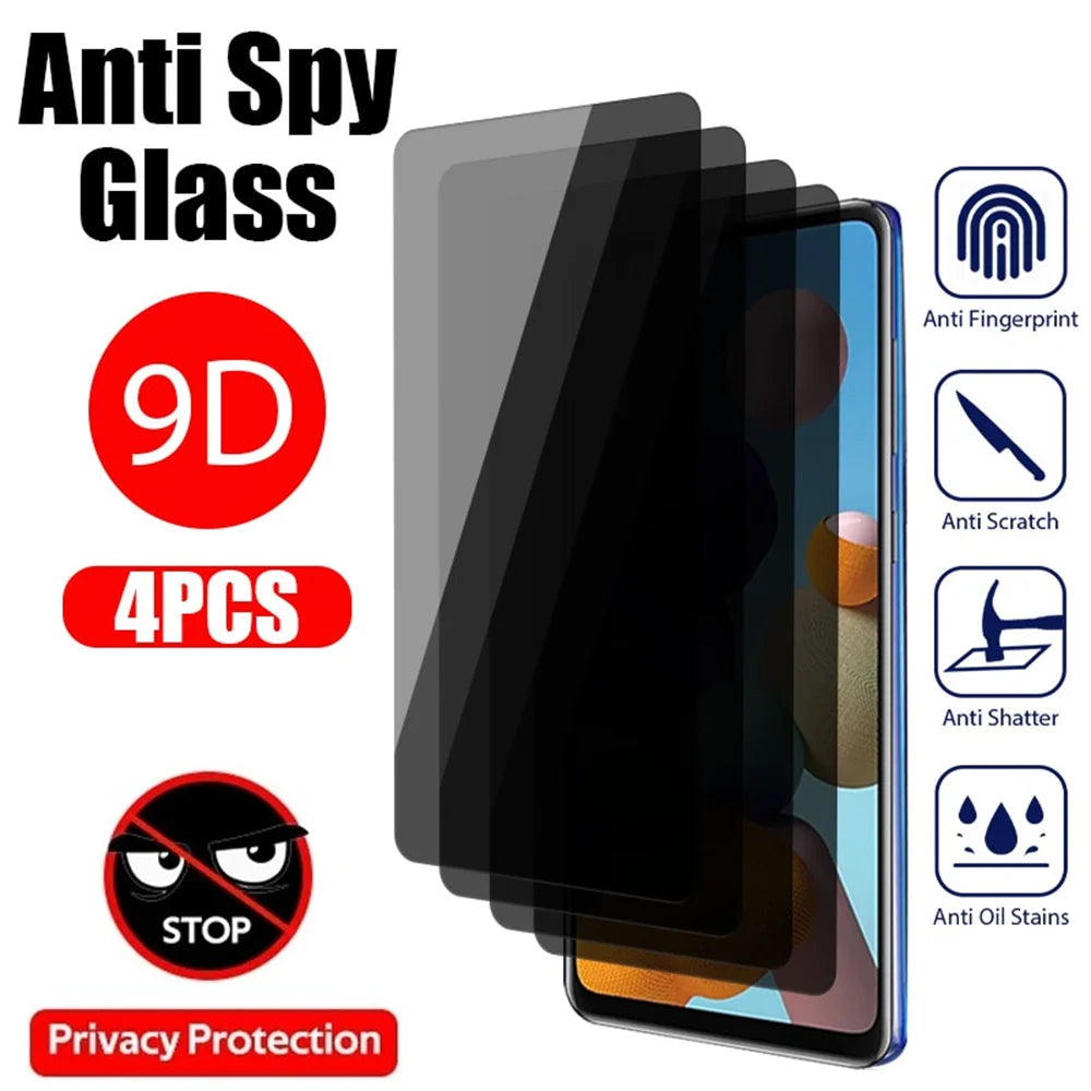 4PCS Anti Spy Screen Protector For Samsung S26 Ultra Galaxy S26 Plus S24 Ultra S26Ultra Privacy Protective Temeperd Glass Film