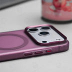 Simple Skin Feel For Magsafe Metal Lens Matte Translucent Case For iPhone 15 16 17 Pro Max Magnetic Wireless Charging Hard Cover