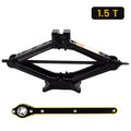 1.5T/2T Car Scissor Jack Auto Emergency Crank Lift Stand Labor-Saving Repair & Tire Replacement Tool with Wrench for SUV Vehicle