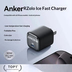 Anker 30w Pd Fast Charger Ice Sensing Usb C Wall Charger For Phone 16 Pro Max Phone 15 Pro Portable Mobile Phone Power Adapter Car Mobile World