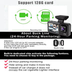 3 Channel Dash Cam for Car 1080P Video Recorder WIFI APP Dashcam Car DVR Front and Rear View Camera Night Vision car accessory