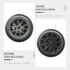 TSLLUG 4PCS Wheel Hub Caps For Tesla Model 3 18" Aero Wheels 2017-2023 18-inch Turbine Style Car Wheel Hubcap Accessories