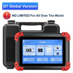 XTOOL D7 OBD2 Scanner All System Diagnostic Tools Key Programming ECU Coding Active Test 36+ Services CAN FD 3 Year Free Update