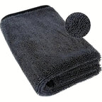 Dark gray car microfiber towel, oversized strong absorbent car wash cloth, high-efficiency cleaning wipe cloth CM World