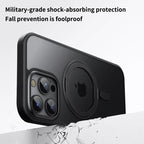 Magnetic 360°Rotation Stand Case for iPhone 17 Pro Max with Ring Holder Translucent Cover For iPhone 17 Pro Case
