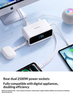 Anker 100w 6 In 1 Desktop Charging Station Gan Retractable Cables Digital Display Fast Charging Home Tablet Various Types Phone