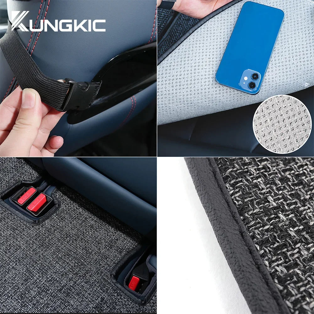 For BYD Atto 3 Yuan Plus Tang Han Dolphin EV 2021 2022 2023 2024 Breathable Linen Car Seat Cushion Protect Mat Accessories