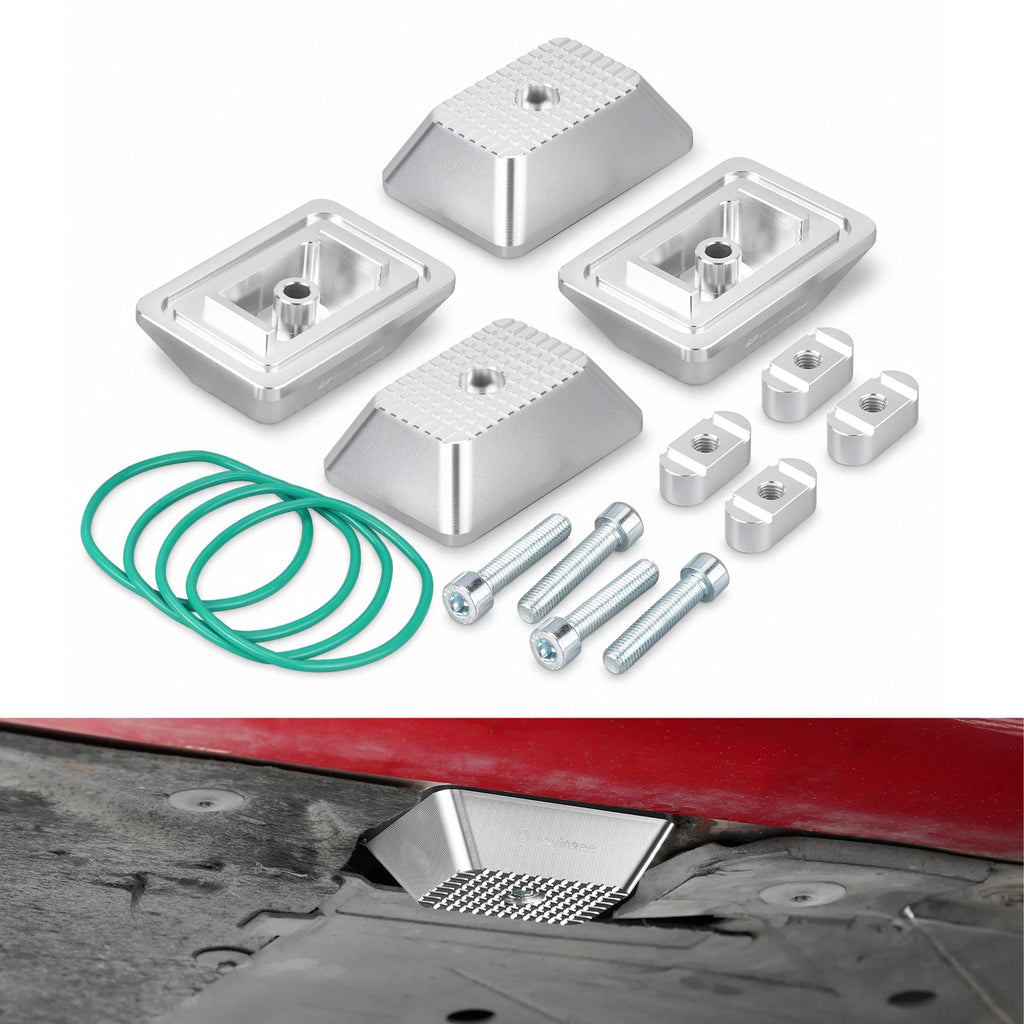 BEVINSEE Aluminum Jack Pad Set For BMW F30 F36 F20 M3 E90 E92 E93 F80 M4 F82 F83 F12 F06 F32 F33 F31 Z4 G29 For Toyota Supra A90