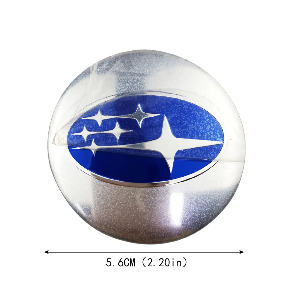 4pcs 56mm Car Wheel Center Hub Caps Sticker for Subaru Outback Legacy Forester Impreza Tribeca WRX BRZ STI Accessories CM World