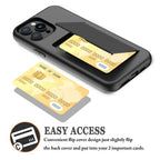 Credit Card Protective Wallets Case For iPhone 16 Pro 15 14 13 12 11 Pro Max for iPhone 16 Pro Max XR XS SE 2020 Cover