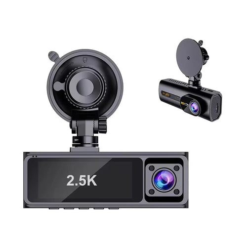 2.5K 3 Channel Dash Cam Front Inside Rear Car Driving Recorder HD Three Way Video Camera WiFi Mobile Phone App Control Car Mobile World