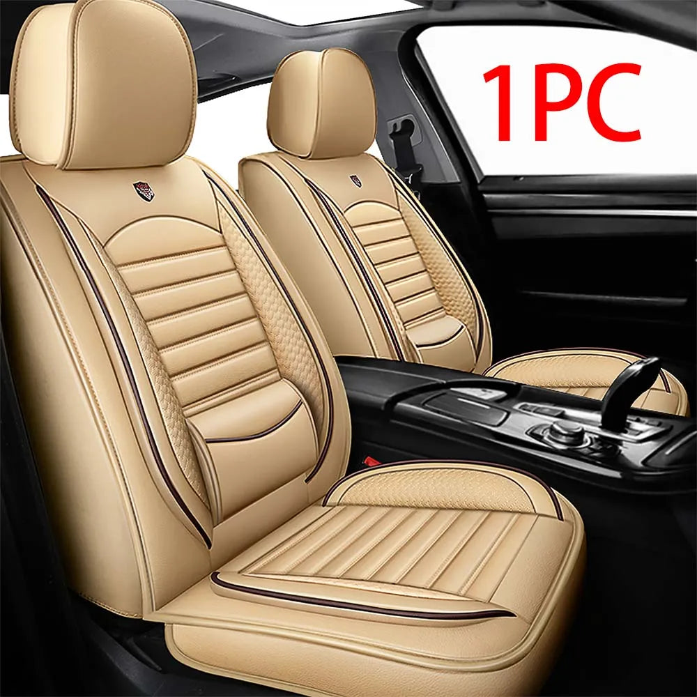 Universal Car Seat Covers for Most Sedans SUVs, Leather Waterproof Airbag Safe, Comfortable Breathable Easy-Clean, Best Gifts