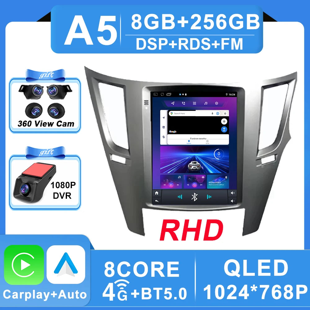 Android 16 Car Radio 9.7 inch For Subaru Outback 4 BR Legacy 5 2009 - 2014 Multimedia Video Player Navigation GPS Stereo Carplay CM World
