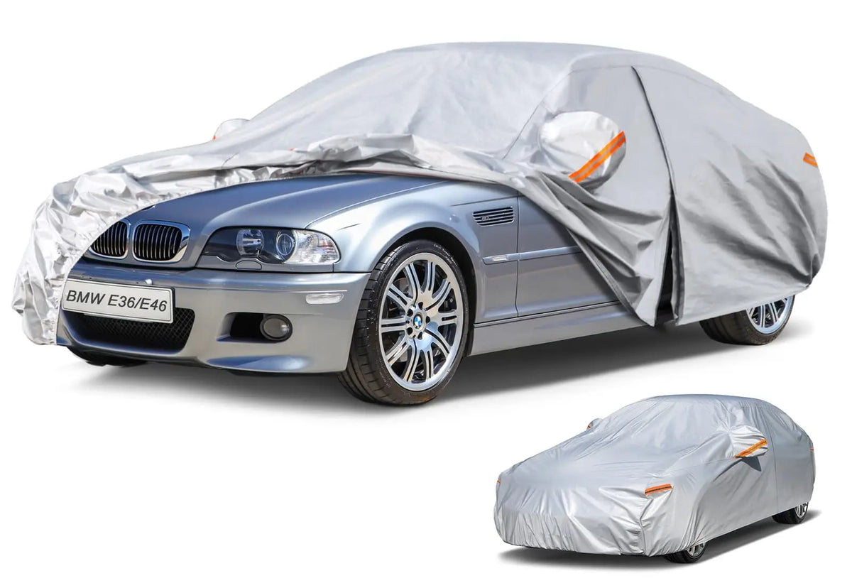 Heavy-duty Waterproof Car Cover All-Weather Outdoor Dust UV-Protective Fit for Hatchback Sedan SUV Full Kayme Car Accessories