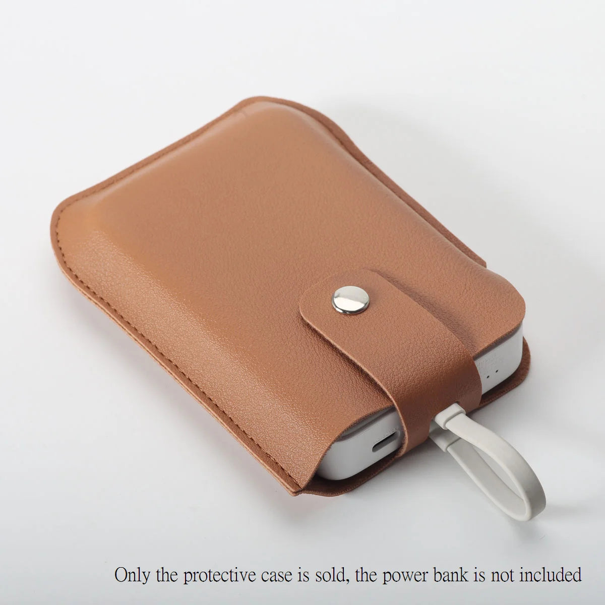 PU Leather Protective Case for Xiaomi Magnetic Power Bank 10000mAh 33W Dustproof Cover WPB1007MI External Battery Bag for Travel