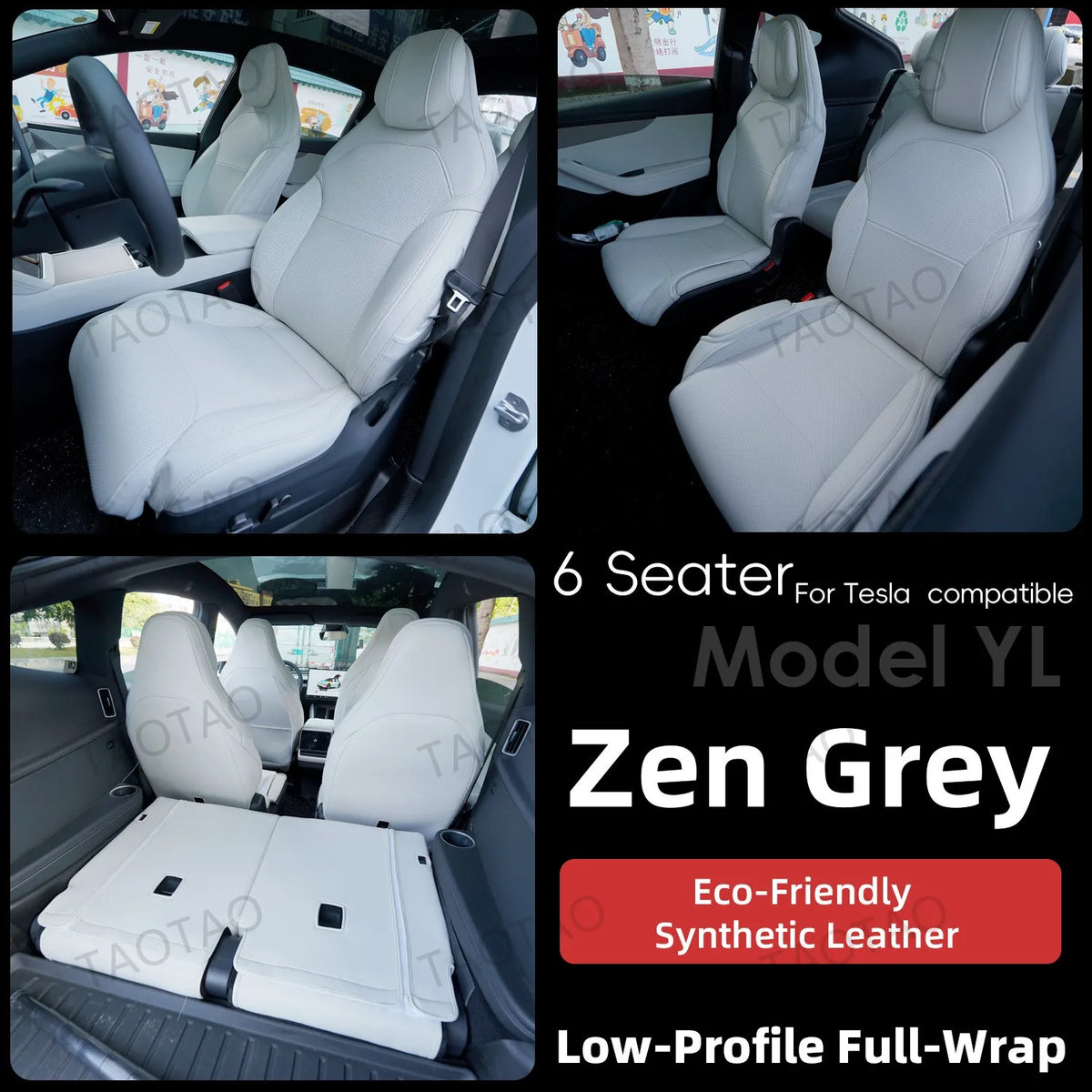 For New Model Y L / Y Juniper 2025 2026 Car Seat Cover Nappa Leather & 8 Grade Anti Fouling Wholesale Price Interior Accessories