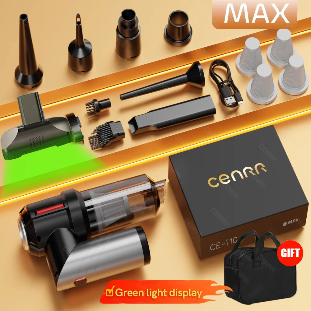 CENRR 998000PA Powerful Vacuum Cleaner Mini Cordless Portable Car Vacuum Cleaner for Home Appliance Handheld Blower Car Cleaner