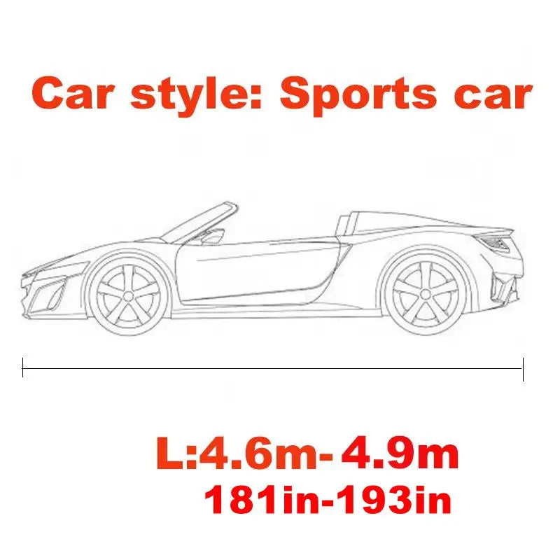 Universal Stretch Car Cover Sunproof Windproof Dustproof Scratch Resistant UV Protection for Sports Car Sedan SUV Beauty Styling CM World