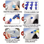 Car Body Paintless Dent Repair Tool Set Auto Part Mechanical Sheet Metal Slide Suction Cup Puller Glue Kit CM World