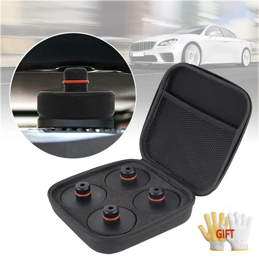 1/4pcs Car Rubber Lifting Jack Pads Rubber Pucks Chassis Lift Stands Adapter CaseLifting Support Tool Car Accessories CM World