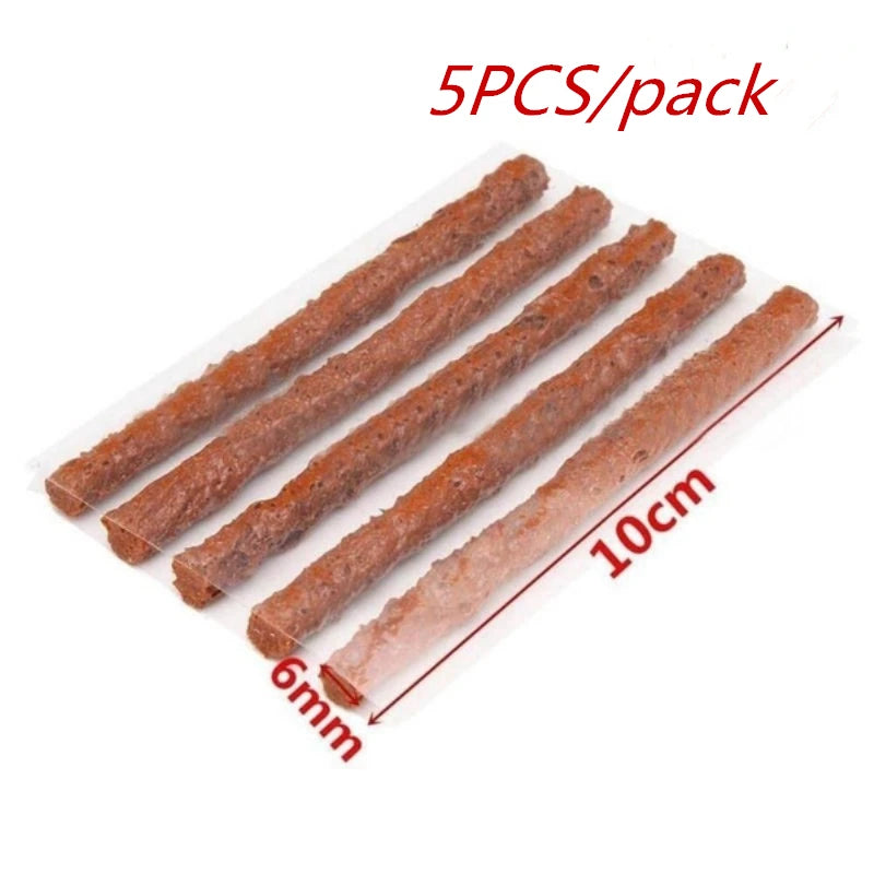 5/50Pcs Tire Repair Strips Tubeless Rubber Stiring Glue Seals for Car Motorcycle Tyre Puncture kit wicks worms Tools Accessories CM World