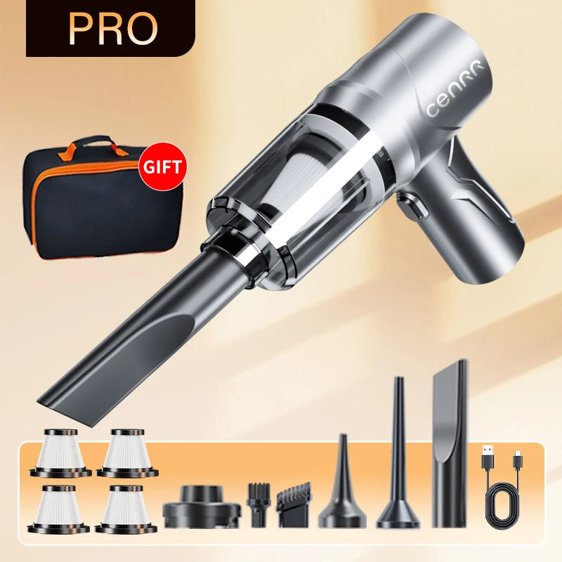 CENRR Car Vacuum Cleaner 895000PA Cordless Powerful Wireless Cleaner Cleaning Machine HandHeld Portable Vacuum Cleaner fo Car CM World