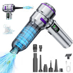 Car-mounted Dual-use Vacuum Cleaner, Brushless High-power Dust Remover And Inflator With Digital Display Car Mobile World