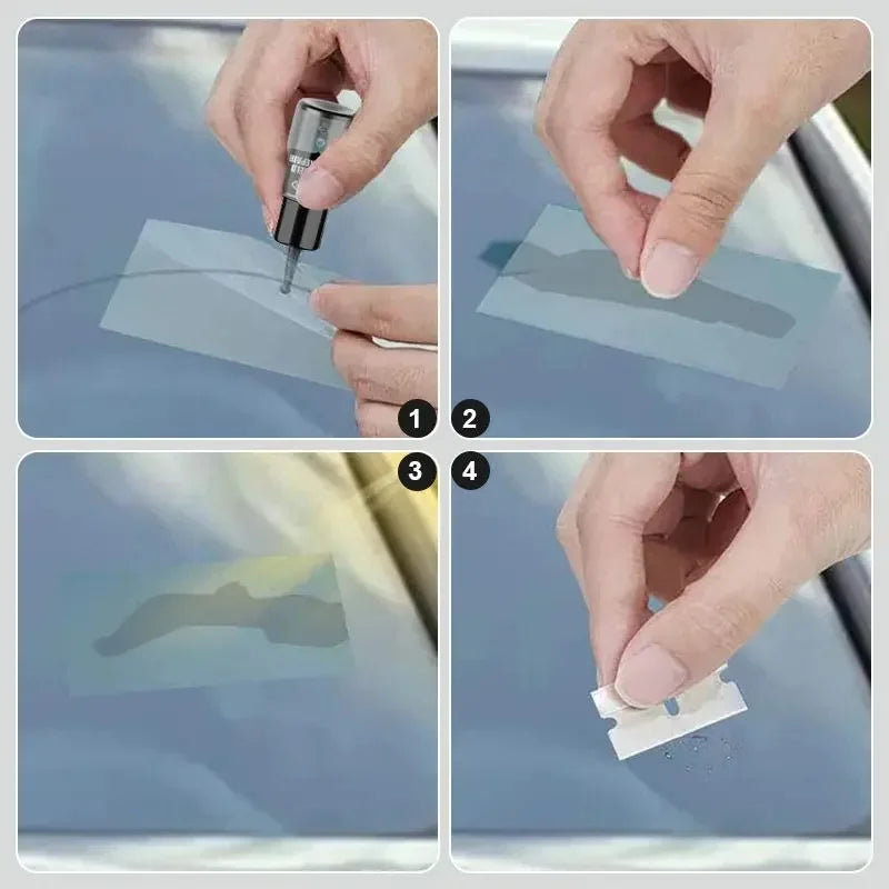 Windshield crack repair fluid,car window repair resin kit,glass scratch repair tool,glass curing adhesive,crack maintenance tool CM World