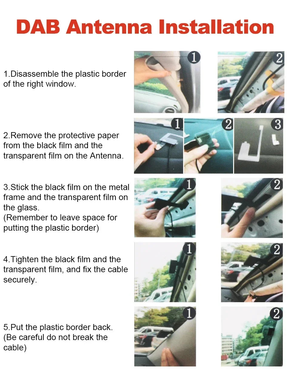 For Universal DAB + Antenna With USB Adapter Android Car Radio GPS Stereo Receiver Player CM World