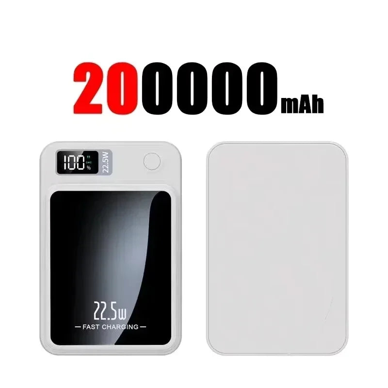 Lenovo Magnetic Wireless Power Bank 500000mAh PD22.5W Large Capacity Fast Charging External Battery For iPhone Huawei Samsung Car Mobile World