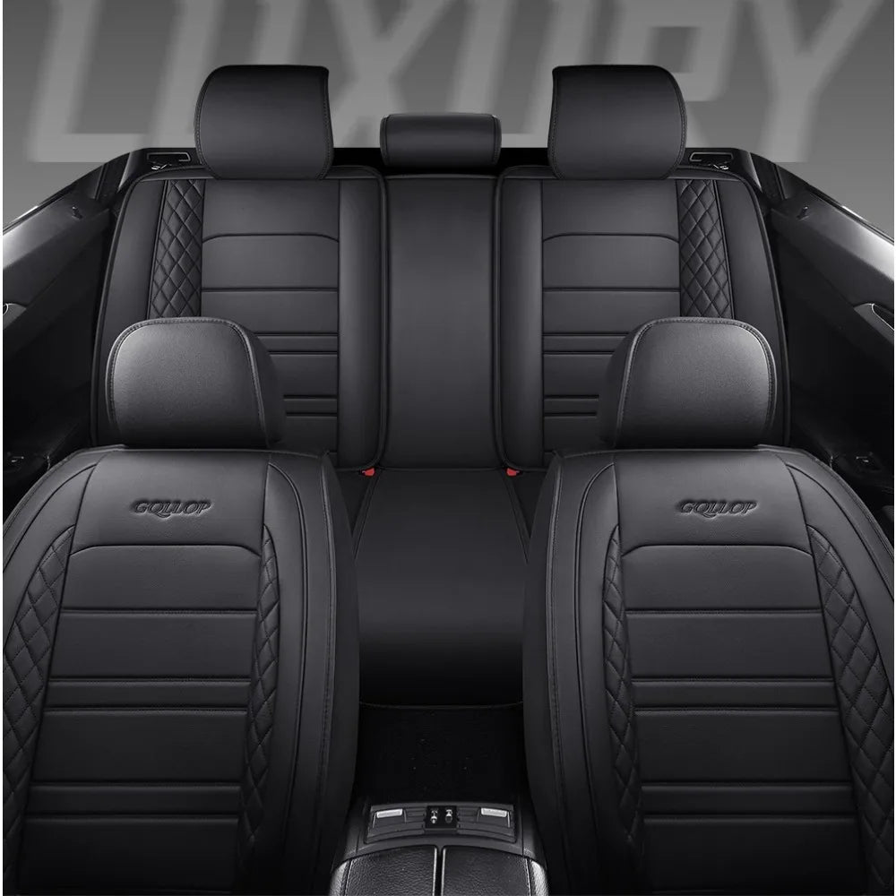 Full Coverage Pu Leather Car Seat Covers for JAGUAR XF F-Pace E-pace I-Pace X-Type XE XJ XK Car Accessories Car Mobile World