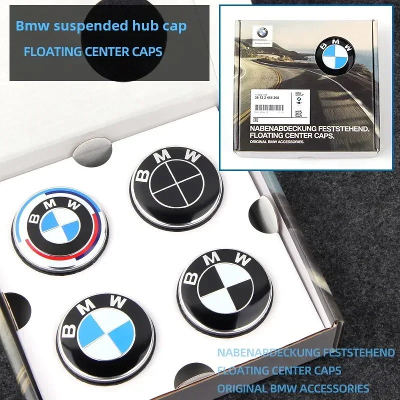 56/68mm BMW hub cover magnetic suspension hub center cover 1 3 5 7 series, 1x3x5x6 m2 m3 m4 m5 m6 automobile tire center logo. CM World
