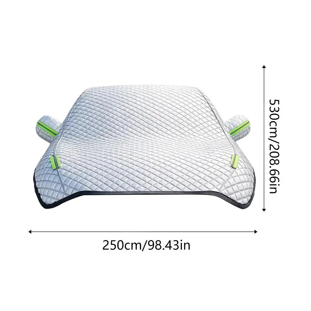 Outdoor Car Covers Protector Half Cover Protective Exterior Awning Sunshield Anti-hail Waterproof Universal Windshield Dust