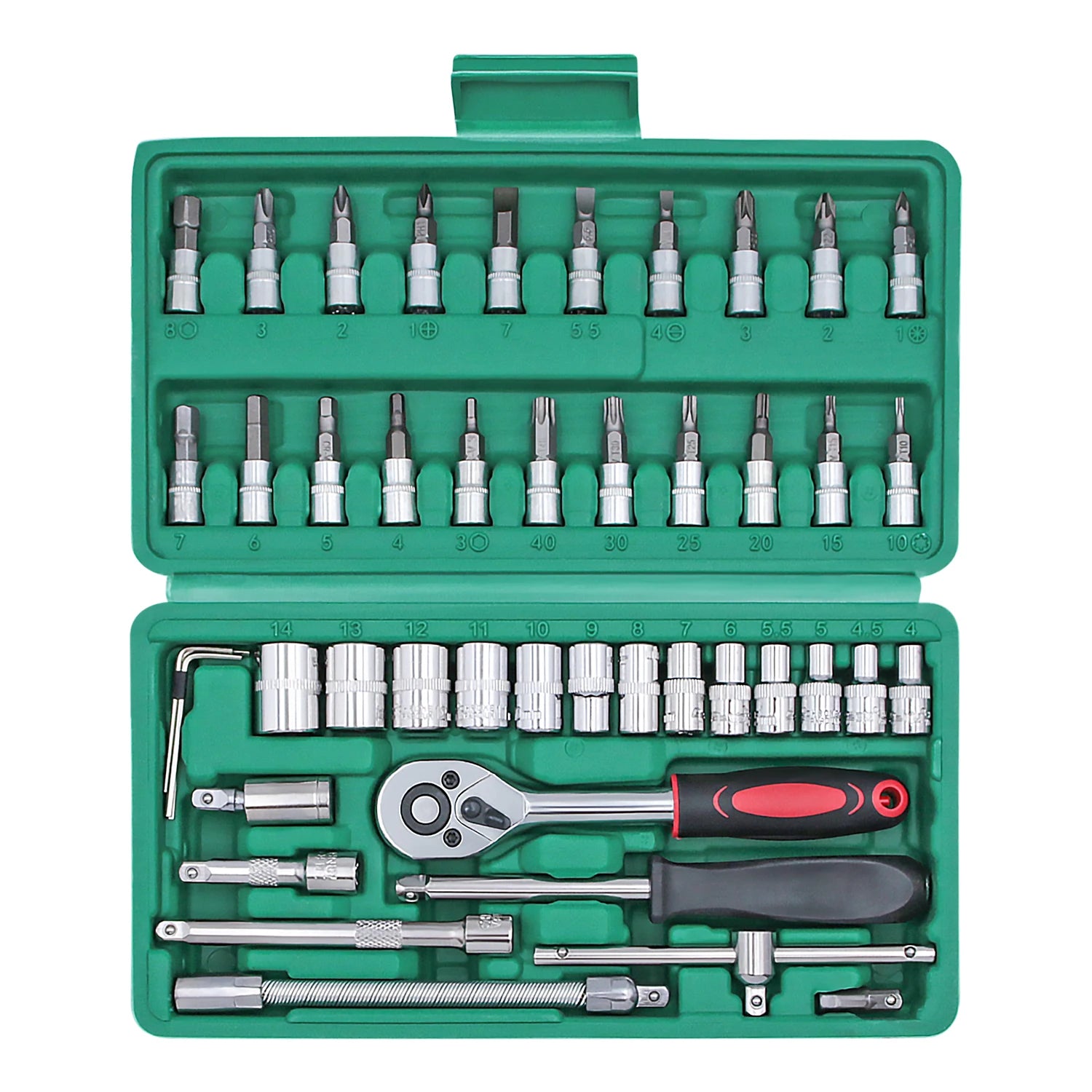 Motorcycle Repair Tool Kit 1/4-Inch Socket Set Car Repair Tool Ratchet Torque Wrench Combo Auto Repairing Set Mechanic Tools CM World