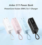 Anker Portable Charger 2-in-1 Hybrid Charger 5000mAh Power Bank Pro PowerCore Fusion 30W Power Delivery for iPhone Car Mobile World