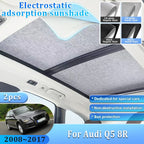 Car Sunshades For Audi Q5 2012 2008~2017 2009 8R Sunroof Shades Electrostatic Adsorption Visor Sun Protection Auto Accessories
