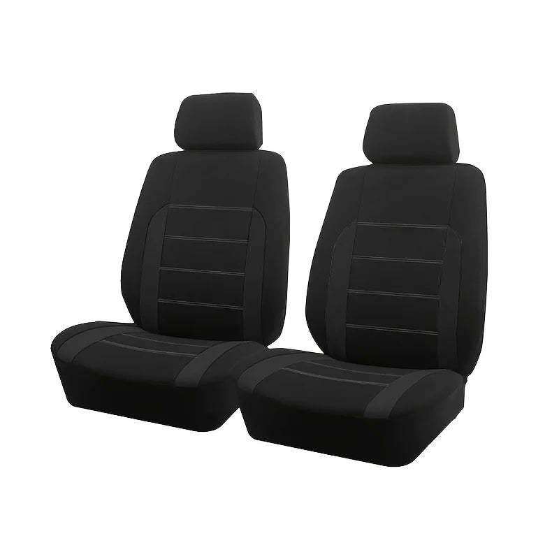 AUTO PLUS Sports Universal Polyester Car Seat Cover Set Fit Most Car Plain Fabric Bicolor Stylish Car Accessories Seat Protector CM World